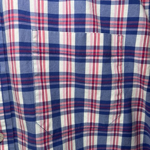 Southern Tide Classic Fit Button Down Shirt Mens Size Medium Blue Pink Plaid LS - Picture 5 of 11